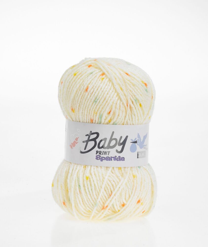 Baby Sparkle 100g Double Knitting Yarn Crochet Crafts Lemon 5392