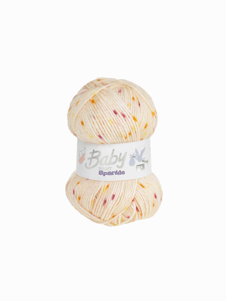 Baby Sparkle 100g Double Knitting Crochet Crafts Nougat 645