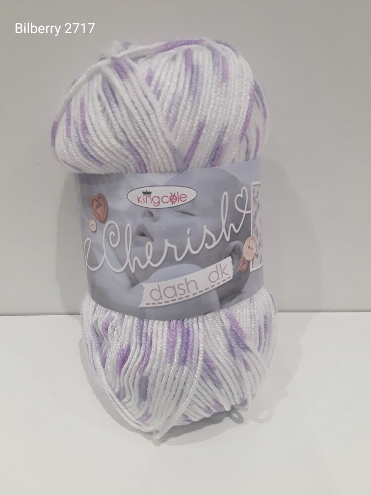 King Cole Cherish Dash Yarn 100g Bilberry 2717