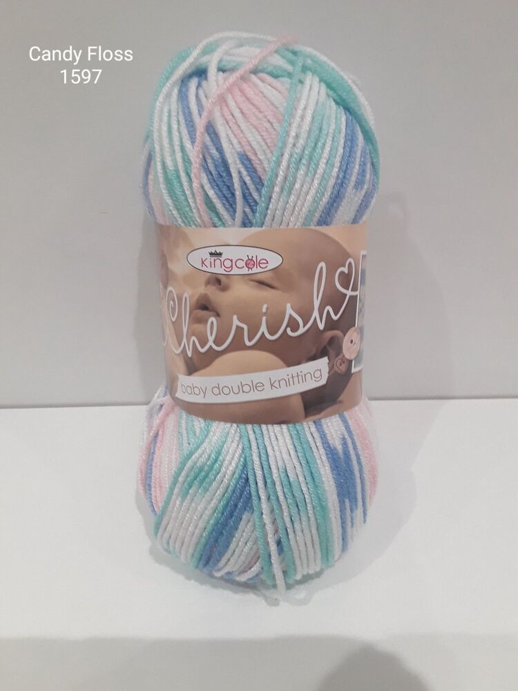 Cherish Double Knitting Yarn 100g Crochet Crafts Candy Floss