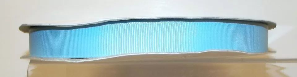 Grosgrain Ribbon Plain Colours 9/19/38mm Wide Light Blue