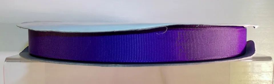 Grosgrain Ribbon Plain Colours 9/19/38mm Wide Purple