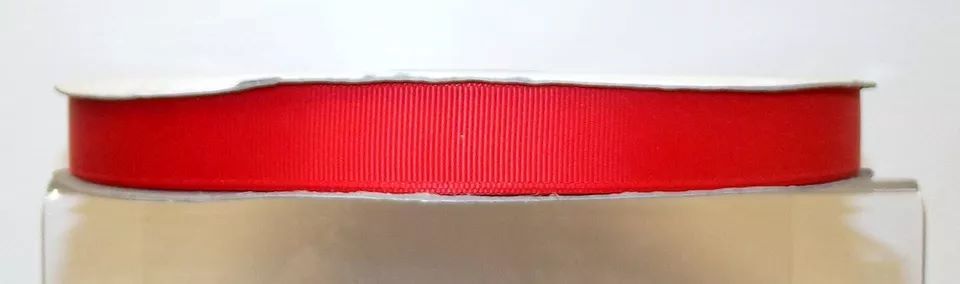 Grosgrain Ribbon Plain Colours 9/19/38mm Wide Red