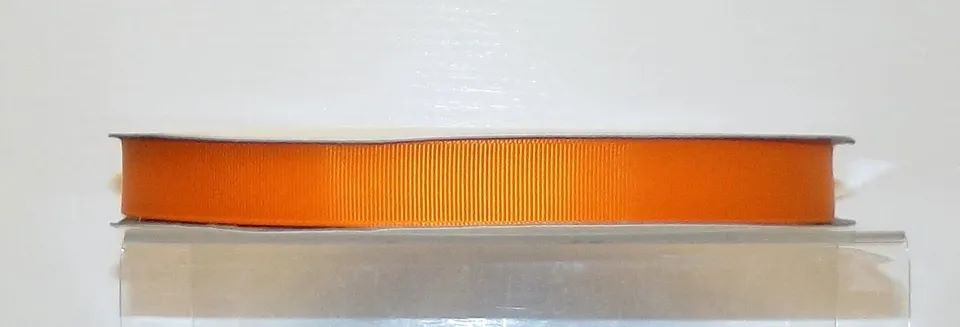 Grosgrain Ribbon Plain Colours 9/19/38mm Wide Tangerine