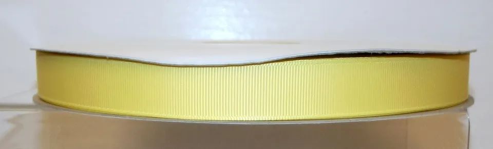 Grosgrain Ribbon Plain Colours 9/19/38mm Wide Yellow