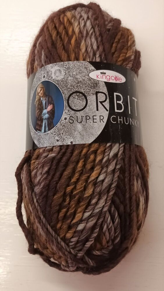 King Cole Orbit Super Chunky Yarn 100g Knitting Crochet Crafts Earth 4082