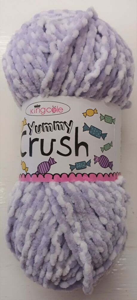 King Cole Yummy Crush 100g Super Chunky Knitting Crochet Crafts Parma Violet 4589