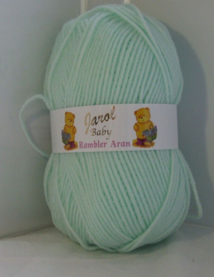 Woolcraft Jarol Rambler Baby Aran 100g Knitting Crochet Crafts Mint 4303