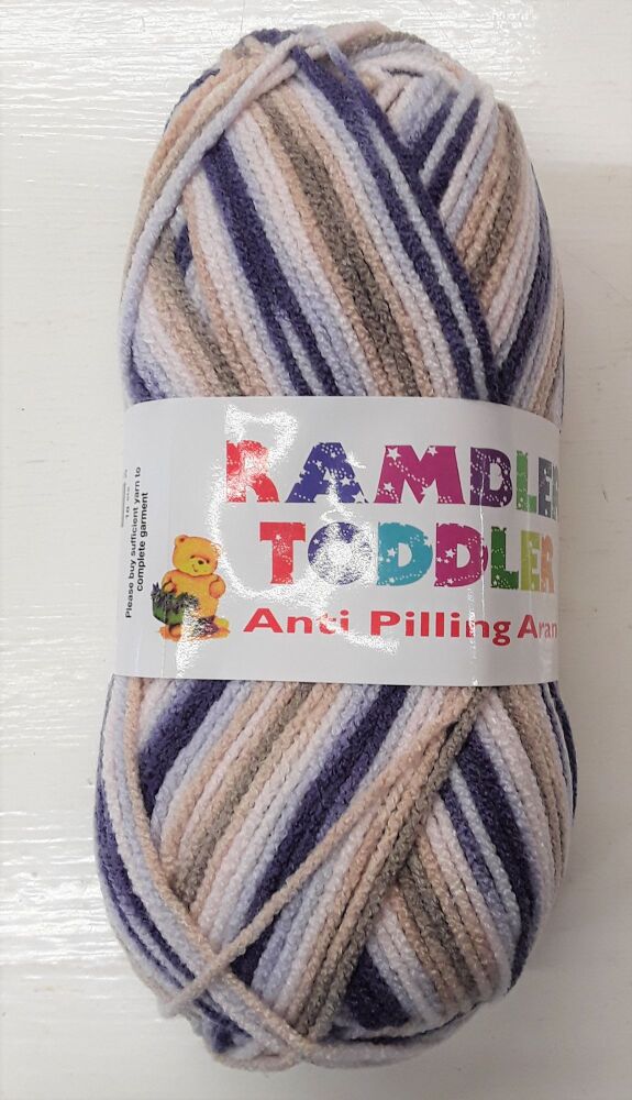 Jarol Rambler Toddler Aran by Woolcraft 100g Knitting Crochet Crafts Blue/Stone 6287