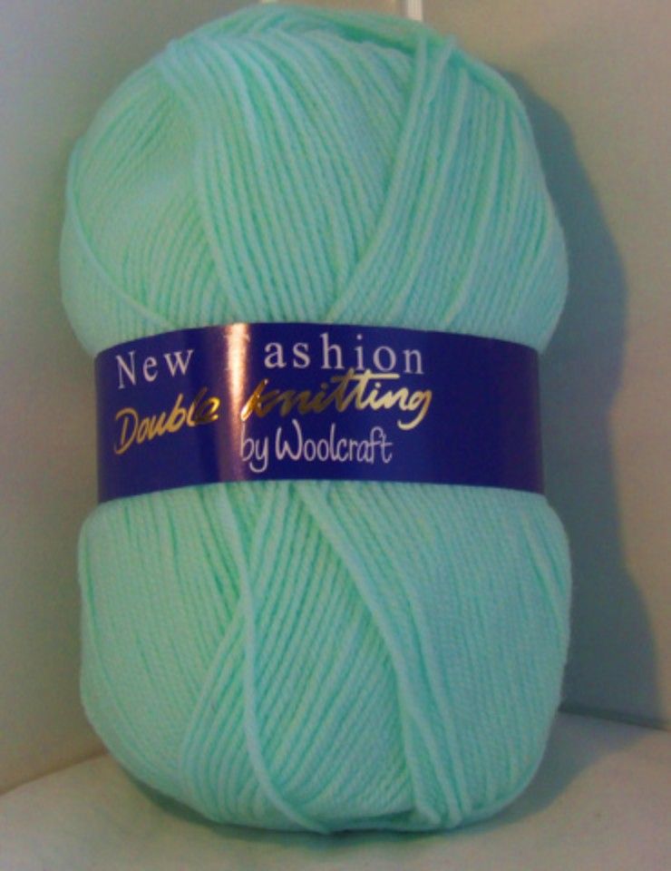 Woolcraft New Fashion Double Knit 100g Knitting Crochet Crafts Mint 509