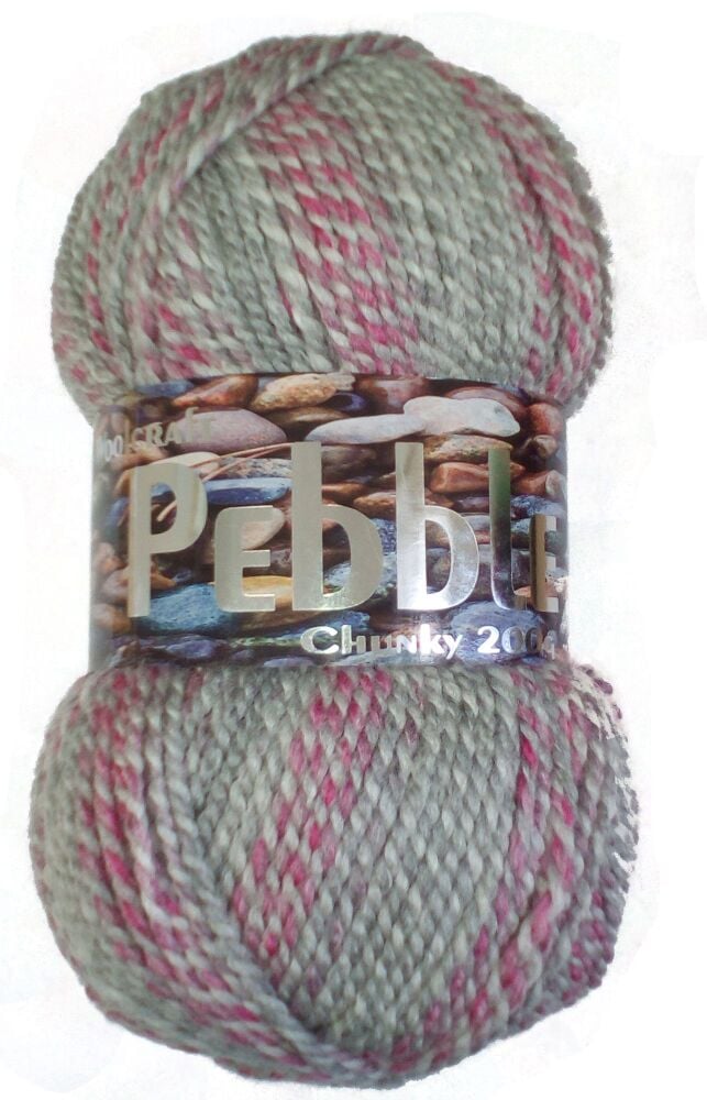 Woolcraft Pebble Chunky Yarn 200g Knitting Crochet Crafts  Nomad 8026