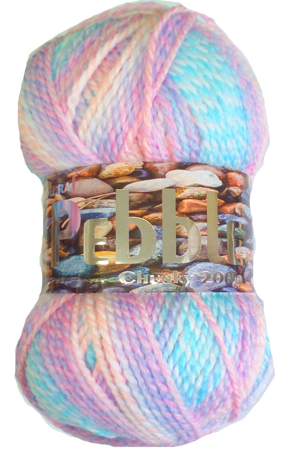 Woolcraft Pebble Chunky Yarn 200g Knitting Crochet Crafts  Bilberry 8181