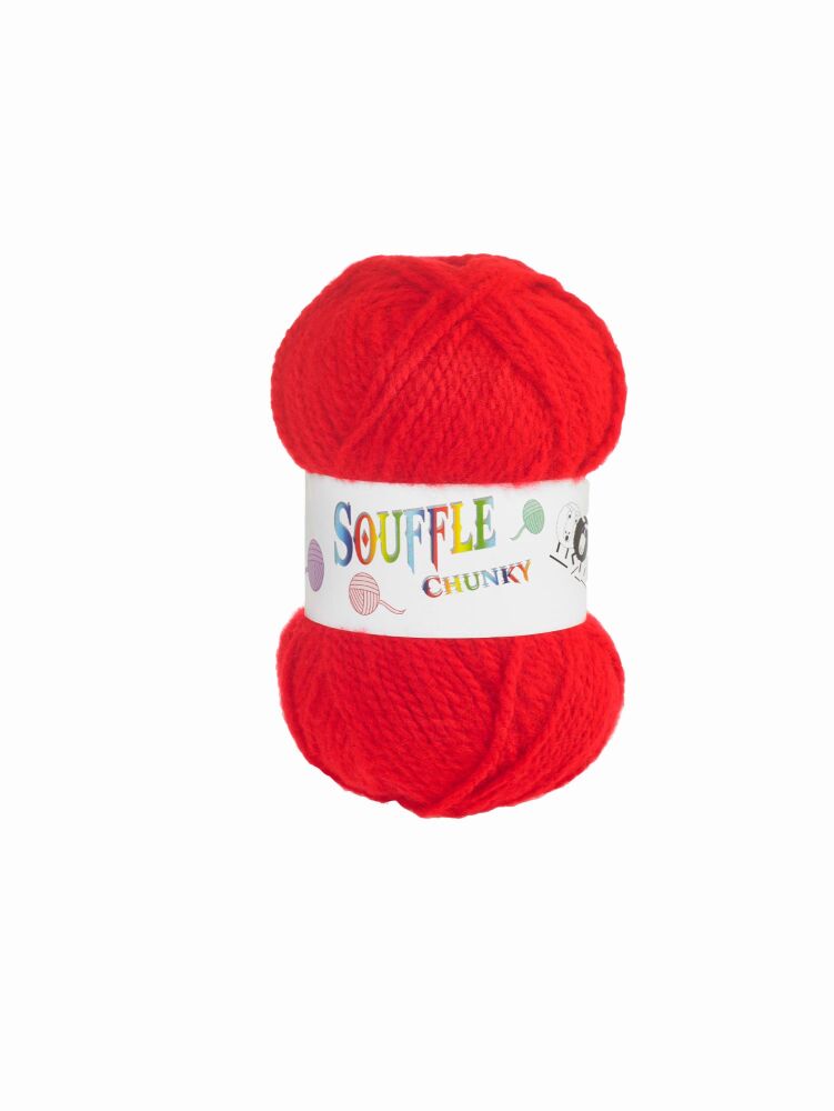 Woolcraft Souffle Chunky Yarn 100g Knitting Crochet Crafts Cardinale 1010
