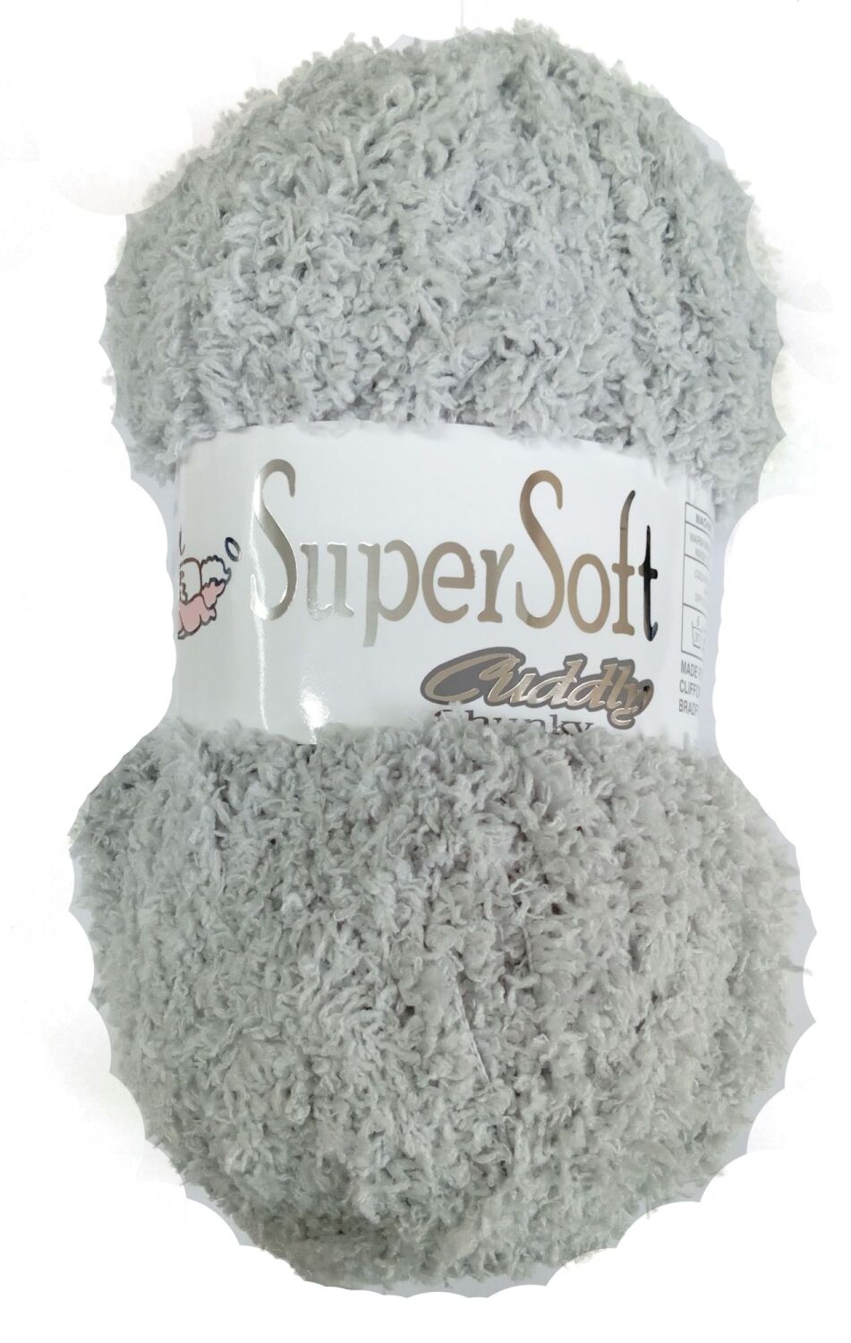 Supersoft Cuddly Chunky Yarn 100g Knitting Crochet Crafts Dove 04