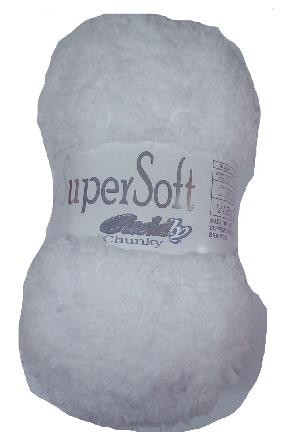 Supersoft Cuddly Chunky Yarn 100g Knitting Crochet Crafts White 01