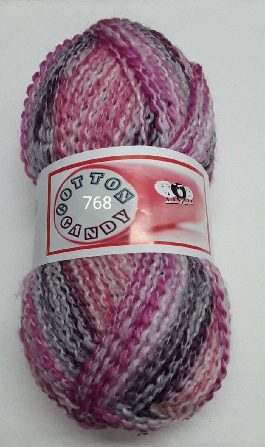 REDUCED TO CLEAR Cotton Candy Lightweight Chunky Yarn 100g 768