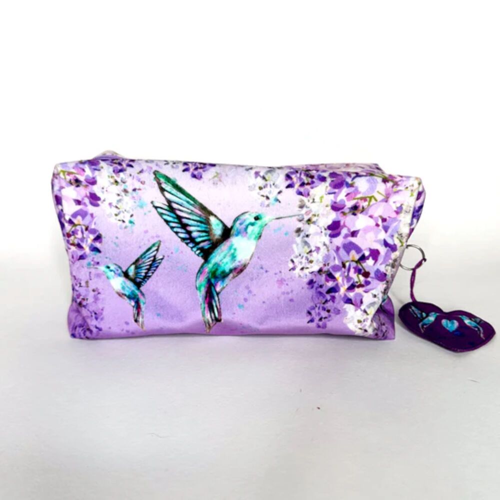 Sewing Kit Velvet Pouch Set by Amber Makes - Hummingbirds