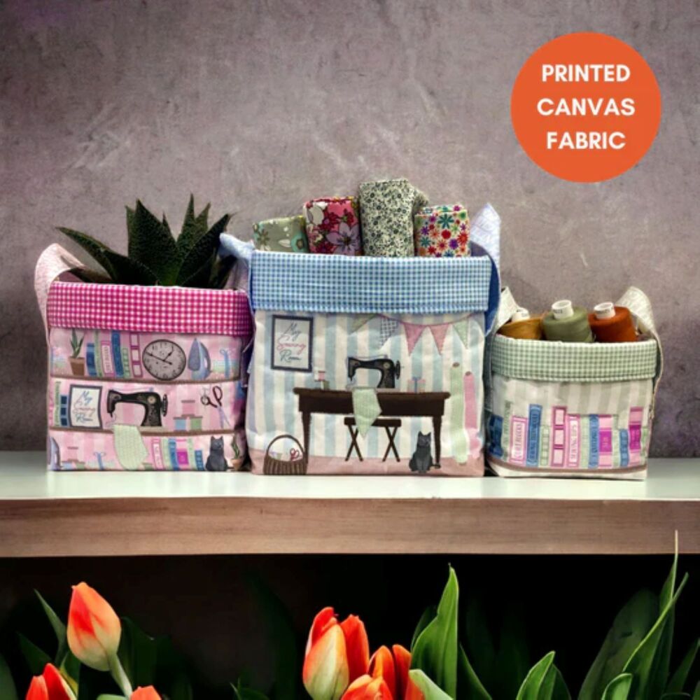 Sewing Kit Storage Trio by Amber Makes - Sewing Room