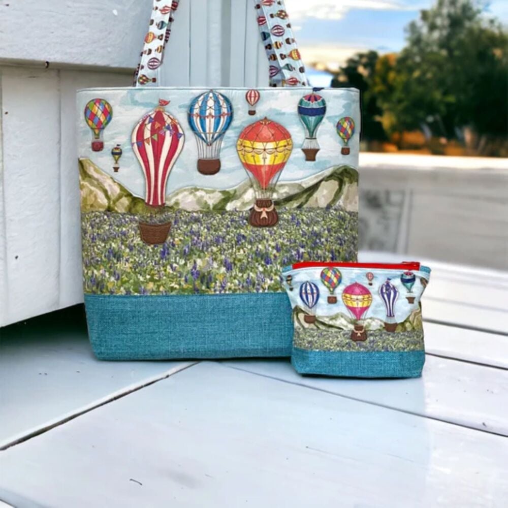 Bag Making Sewing Kit - The Totally Tote Bag - Hot Air Balloons