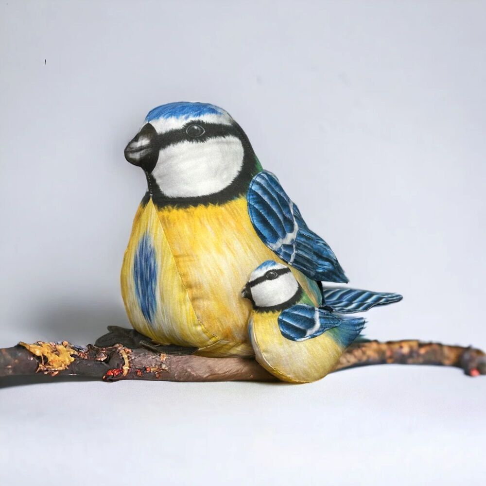 Sewing Kit Doorstop by Amber Makes Bertie Blue Tit