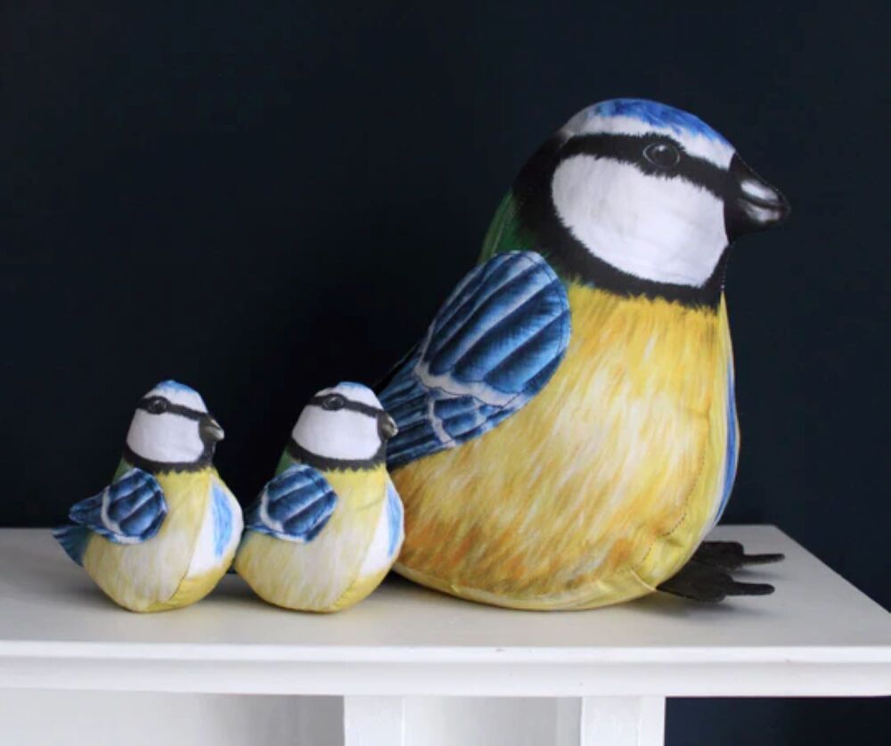 Sewing Kit Doorstop by Amber Makes Bertie Blue Tit