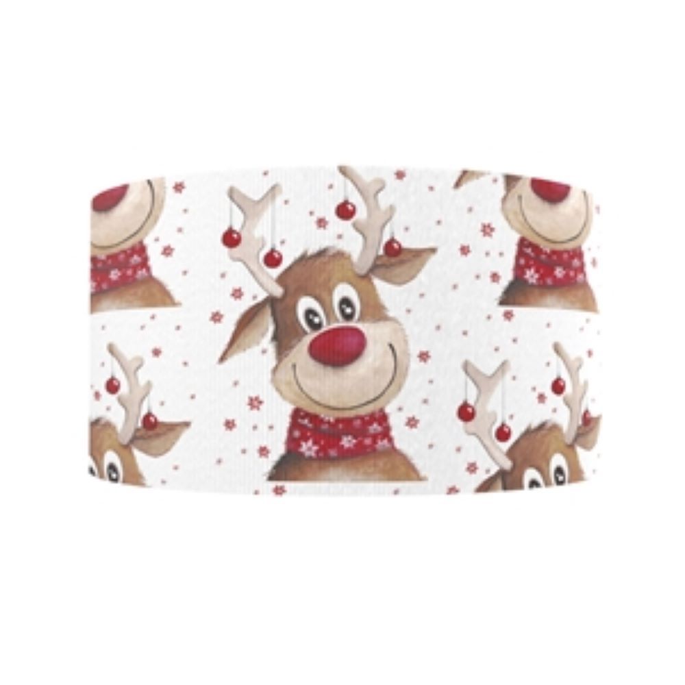 Christmas Grosgrain Ribbon 16/22/38mm Wide Sold per Metre Cute Reindeer