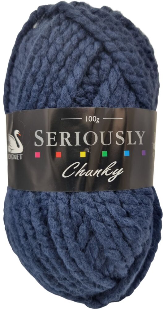 Seriously Chunky Yarn 100g Navy 853 Knitting Crochet Crafts