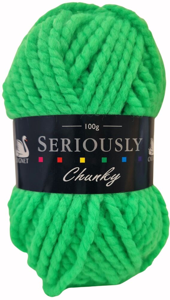 Seriously Chunky Yarn 100g Bright Green 6869
