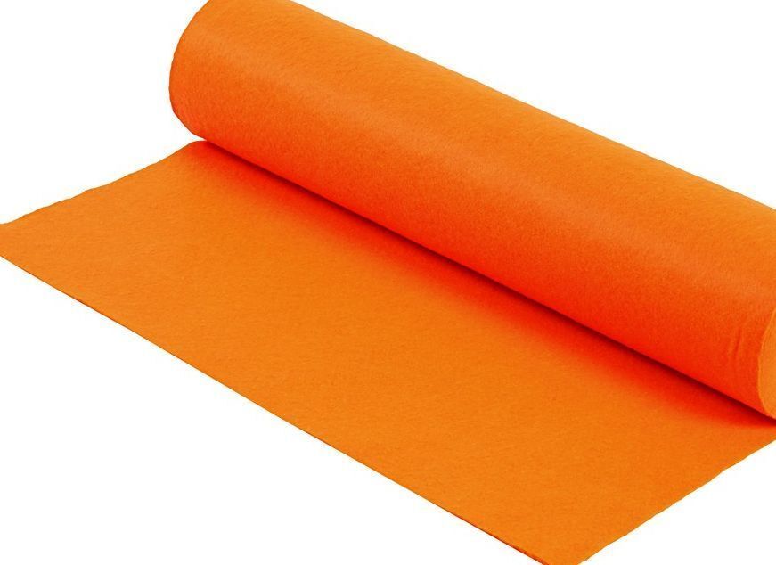 Felt Roll 1m x 45cm Acrylic - Orange