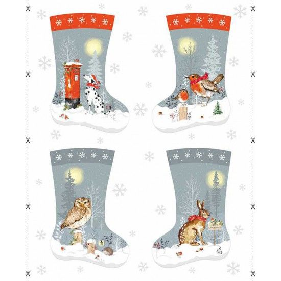 Winter Moon Large Stocking Panel by Nutex 90cm x 110cm approx 81380