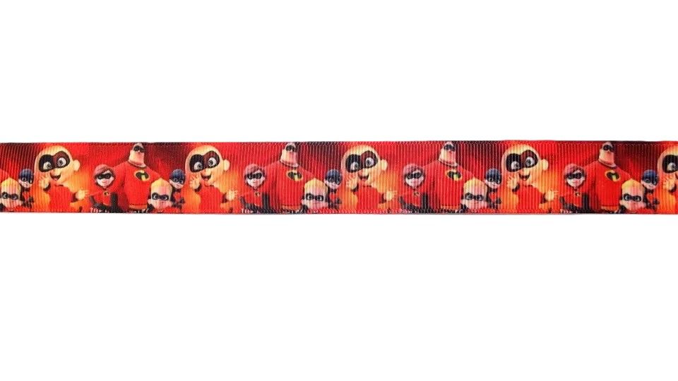 Incredibles Grosgrain Ribbon 10/16/22mm Widths - Sold per metre