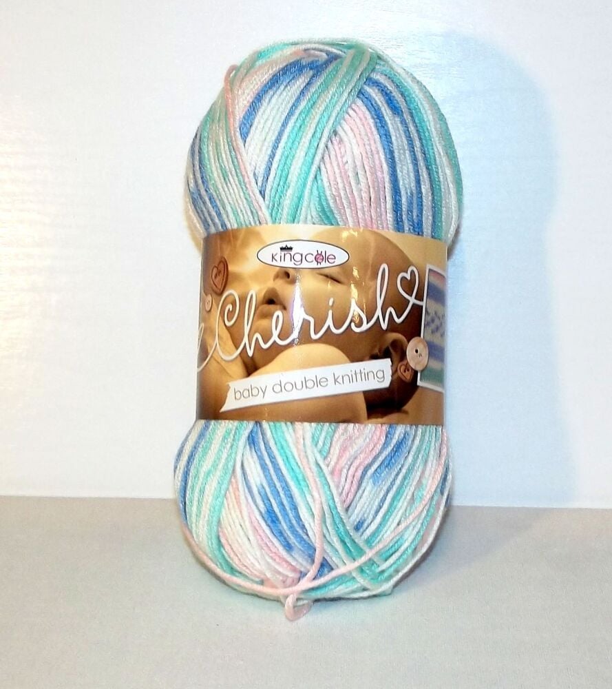 King Cole Cherish DK Yarn 100g Knitting Crochet Crafts Candy Floss 1597