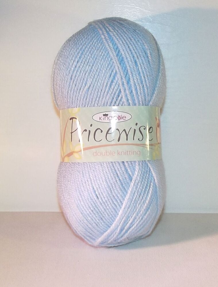 King Cole Pricewise DK Yarn 100g Baby Sky #19 Knitting Crochet Crafts