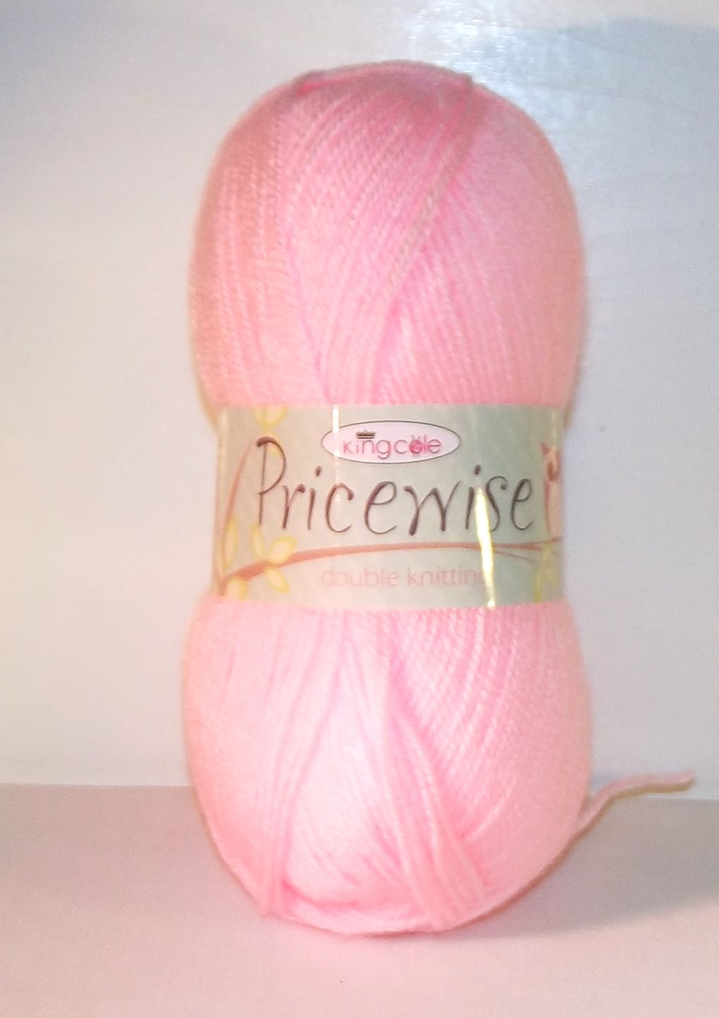 King Cole Pricewise DK Yarn 100g Baby Pink #4 Knitting Crochet Crafts