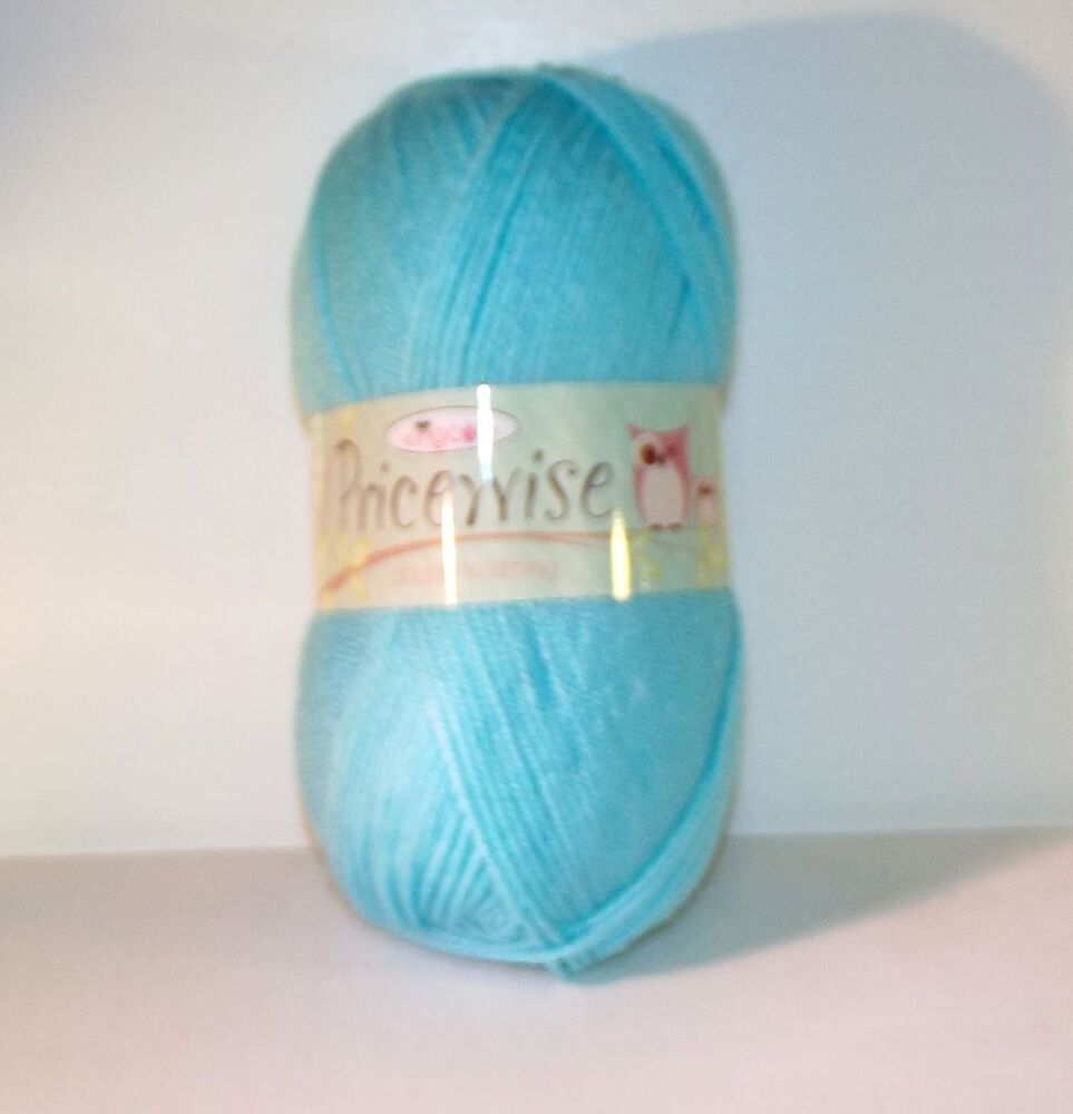 King Cole Pricewise DK Yarn 100g Baby Turquoise 1693 Knitting Crochet Crafts