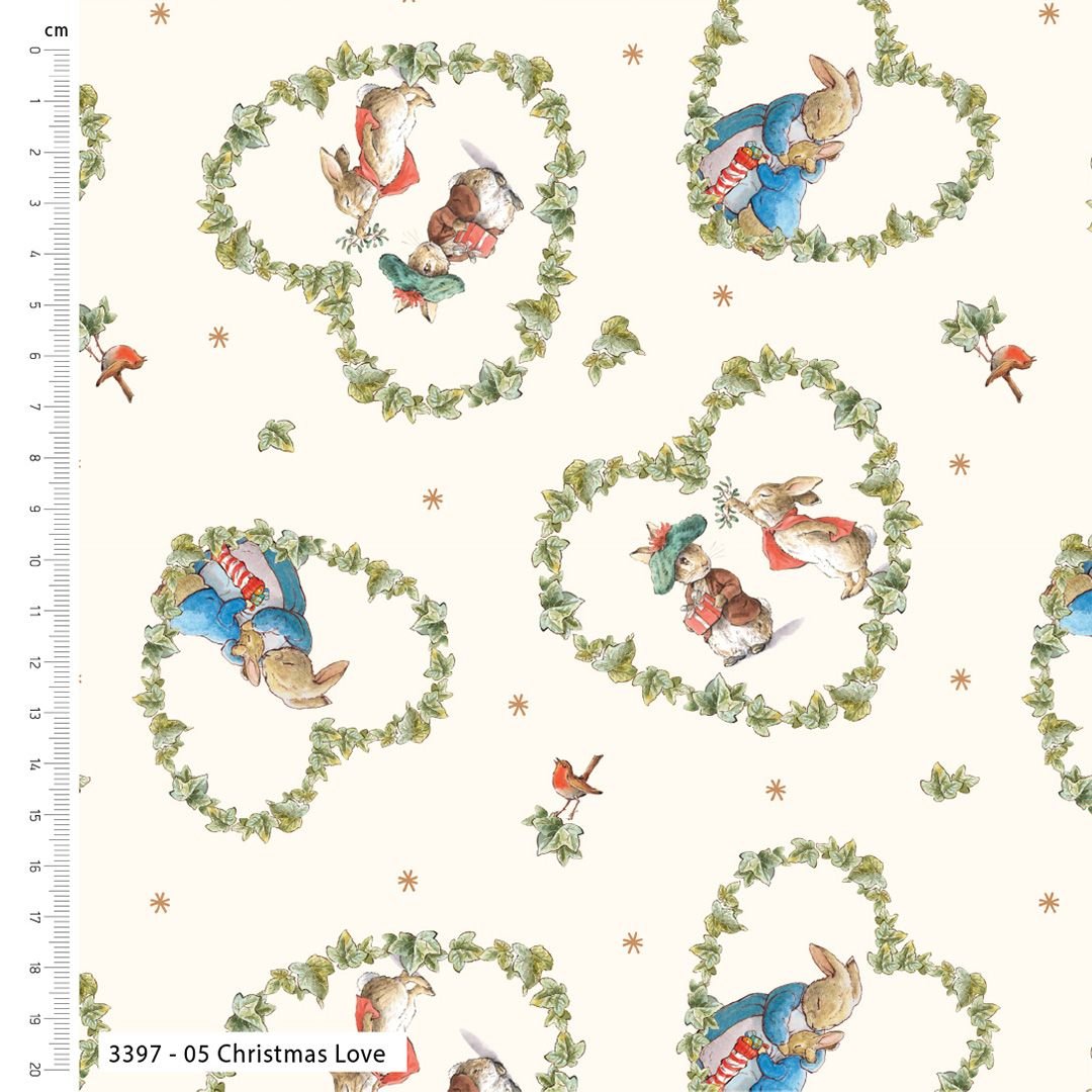 Peter Rabbit Joy of Giving  3397-05 Christmas Love - Cream