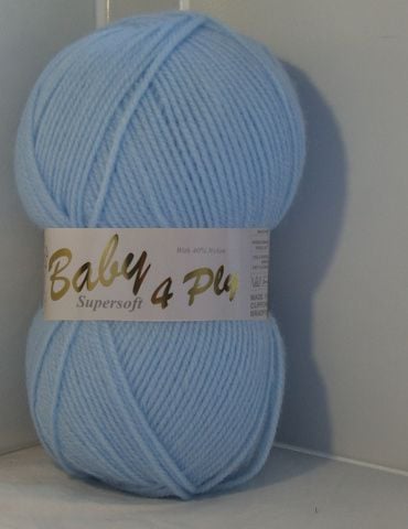 Supersoft 4 Ply Baby Yarn 100g Blue 1803 Knitting Crochet Crafts