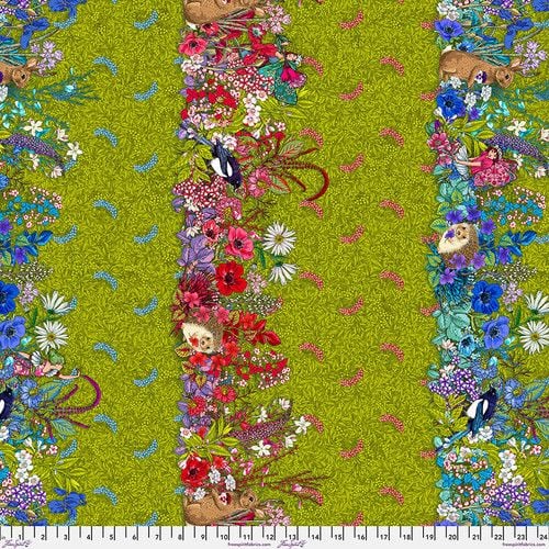 Language of Flowers Hedgerow by Odile Bailloeul PWOB100 112cm Wide FQ, 1/2m, 1m