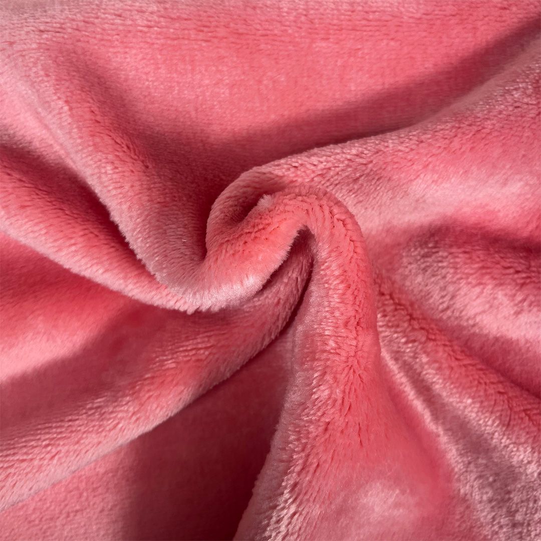 Cuddle Fleece Plain Super Soft Double Sided 160cm Wide Deep Pink