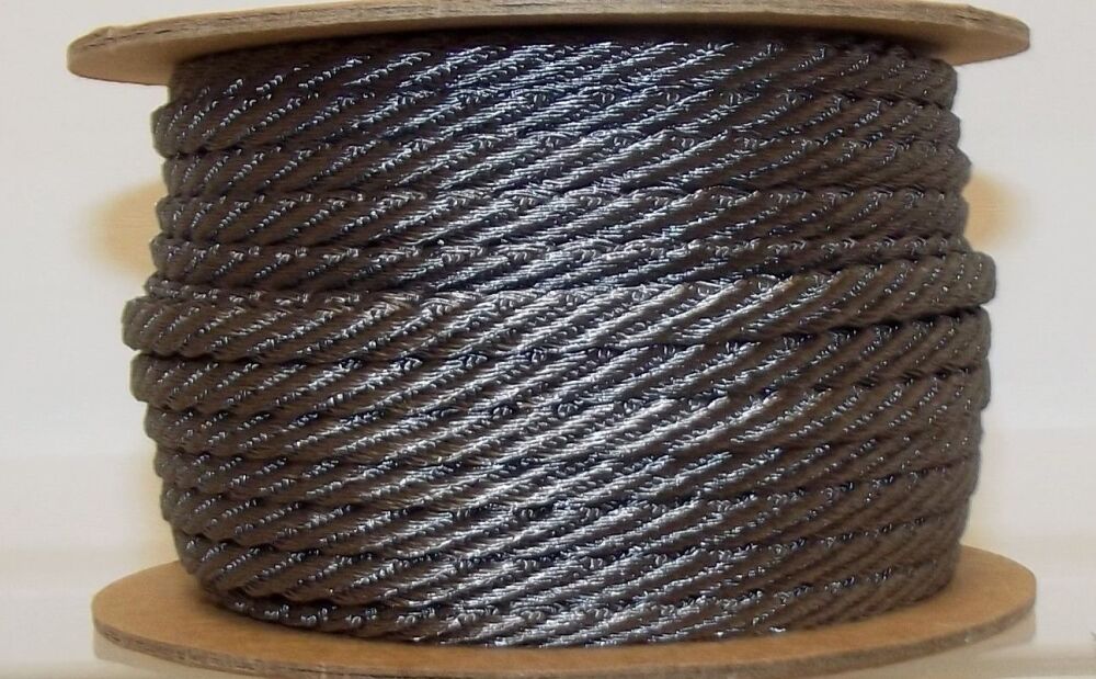 Barley Twist Cord 5mm Wide Smoked Grey