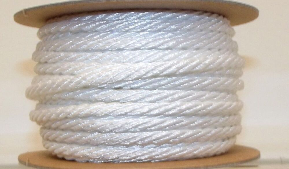 Barley Twist Cord 5mm Wide White