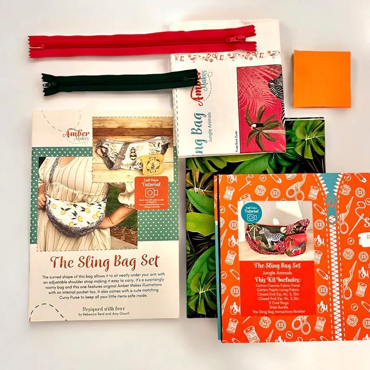 Amber Makes Sling Bag Set - Jungle Animals