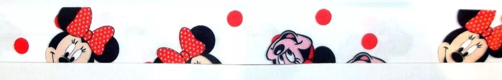 Bag Strap Minnie Mouse Fabric Roll 30mm Width 2m Length