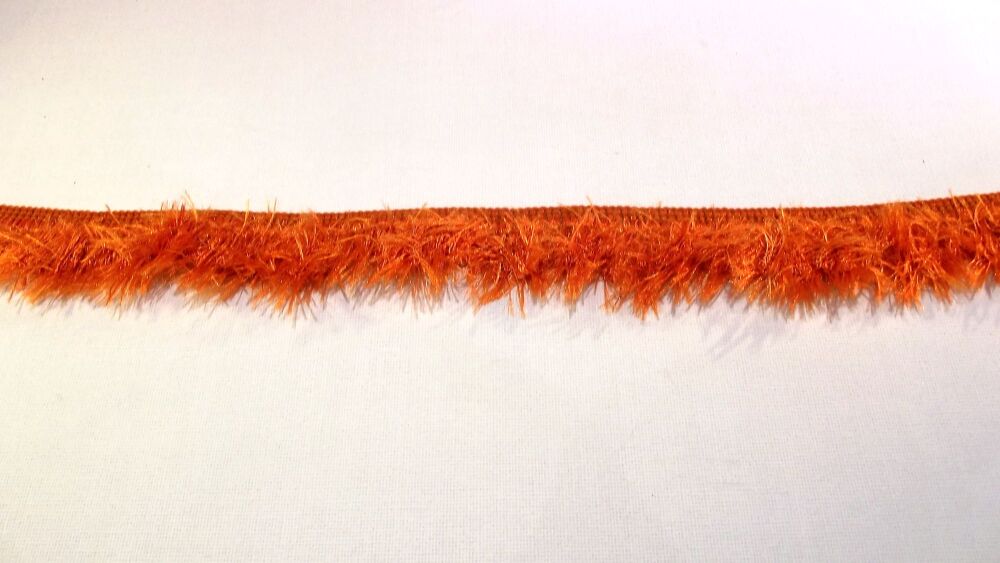 Fluffy Fringe 30mm Burnt Orange