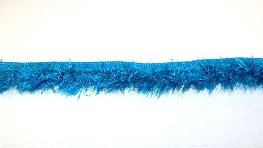 Fluffy Fringe 30mm Turquoise