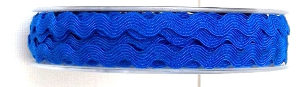Ric Rac Ribbon Trim 6mm  Wide 2m Length Royal Blue