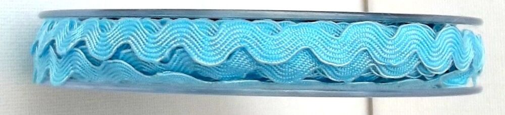 Ric Rac Ribbon Trim 6mm  Wide 2m Length Turquoise