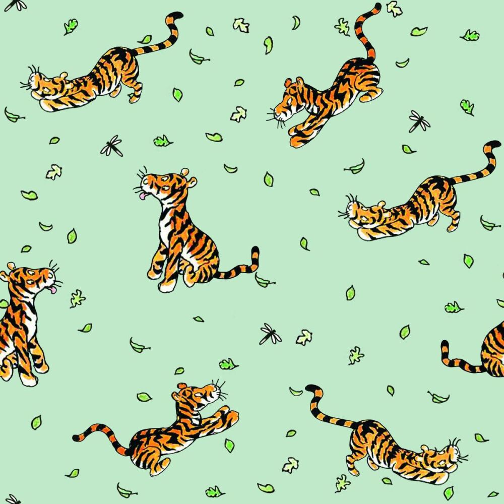 Winnie the Pooh Tigger Fabric 112cm (44") wide approx. Sold as FQ, 1/2m 1m Blue