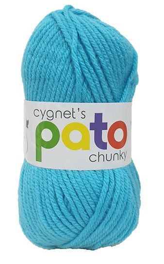 Pato Chunky Yarn 100g Knitting Crochet Crafts Baby Blue 882
