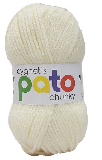 Pato Chunky Yarn 100g Knitting Crochet Crafts Cream 887
